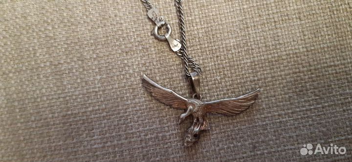 Серебряный гриф с черепом + монета в подарок