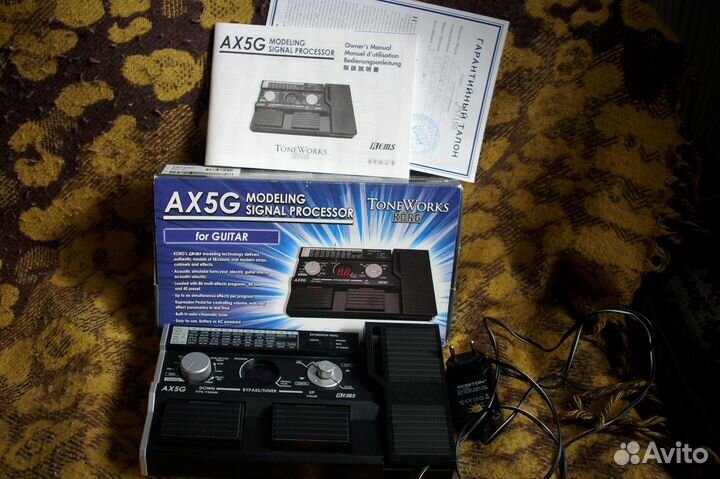 Гитарный моделирующий процессор korg AX5G Tonewo