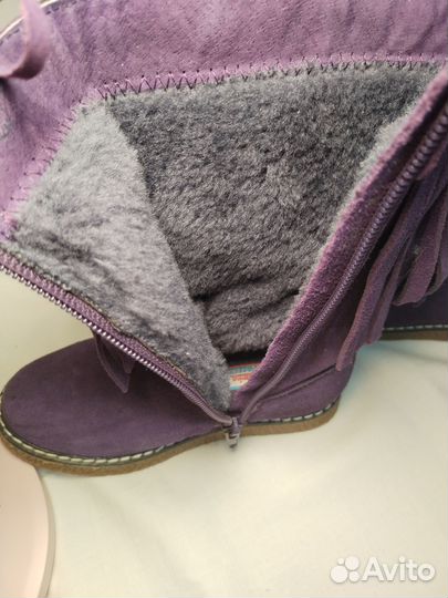 Сапоги детские замшевые зимние для девочки