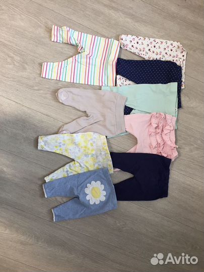 Одежда на девочку 0-9 мес