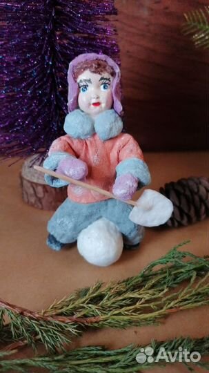 Ватные игрушки на елку