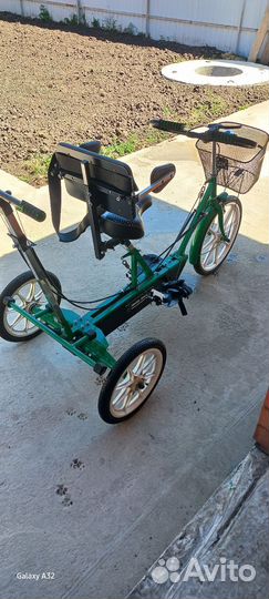 Велотренажёр-велосипед реабилитационный ангел соло