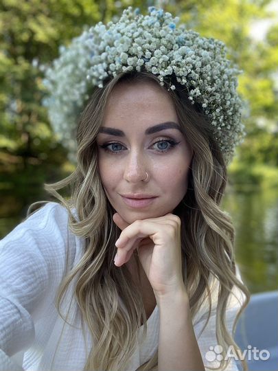 Изготовление аксессуара для волос.Венок