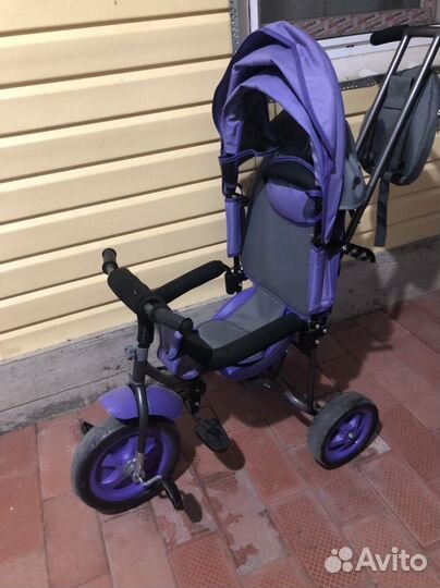 Трехколесный велосипед коляска