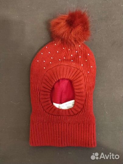 Шапка шлем Pelican с помпоном,внутри флис