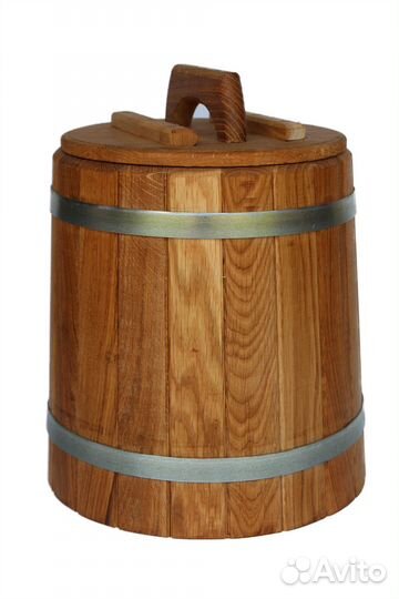 Кадка дубовая с гнетом 15 литров
