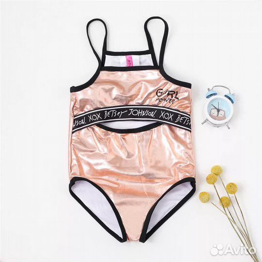 Купальник детский золотой новый