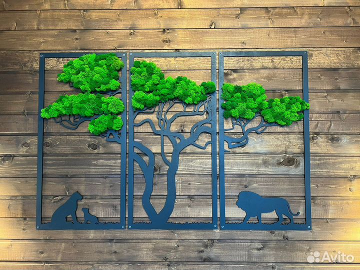 Панно из стабилизированного мха