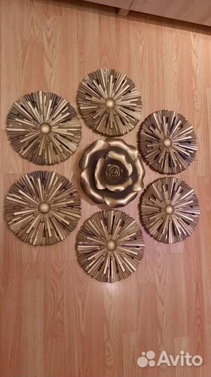 Интерьерные зеркала декор цветы на стену