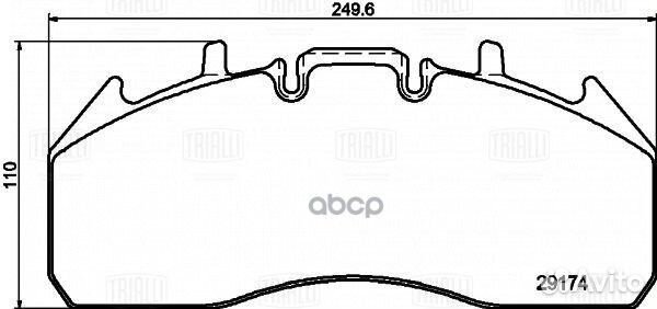 Колодки тормозные renault/volvo перед./зад. дис