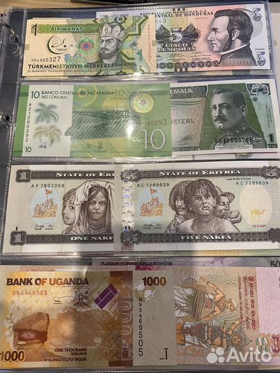 Банкноты более 30 стран мира. Пресс