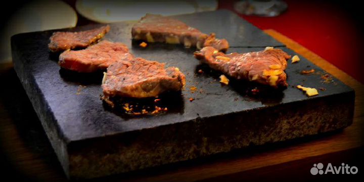 Лавовый камень для жарки мяса и пиццы