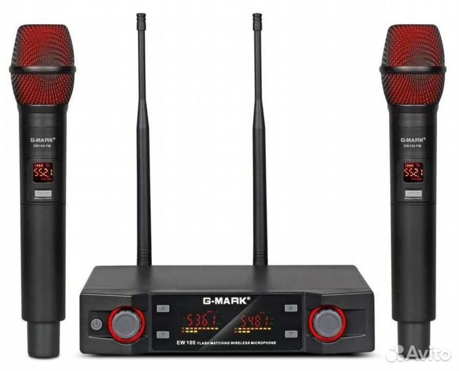 Микрофоны Pro Вокал Радио 2шт C-Mark EW100 New