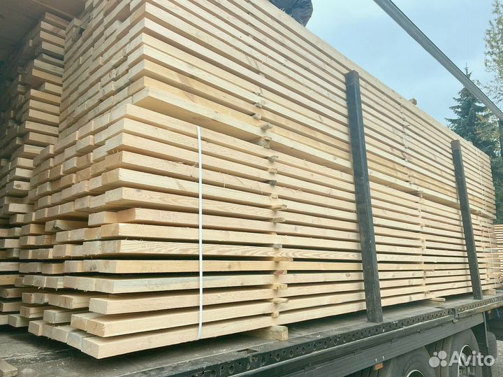 Доска обрезная 25х150х6000мм от производителя