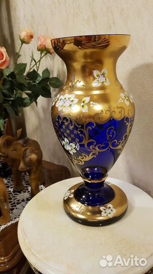 Ваза 45см Смальта.Лепка.Bohemia.Богемия