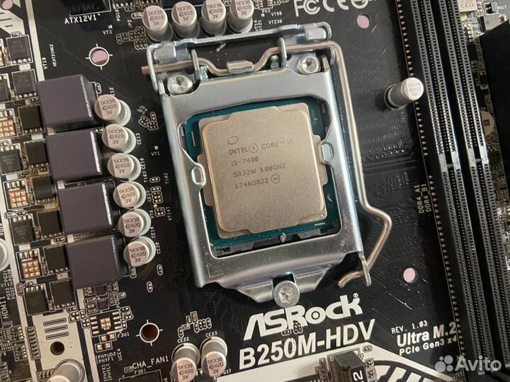 Комплект I5 7400 + B250M HDV