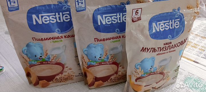 Детские каши молочные нестле