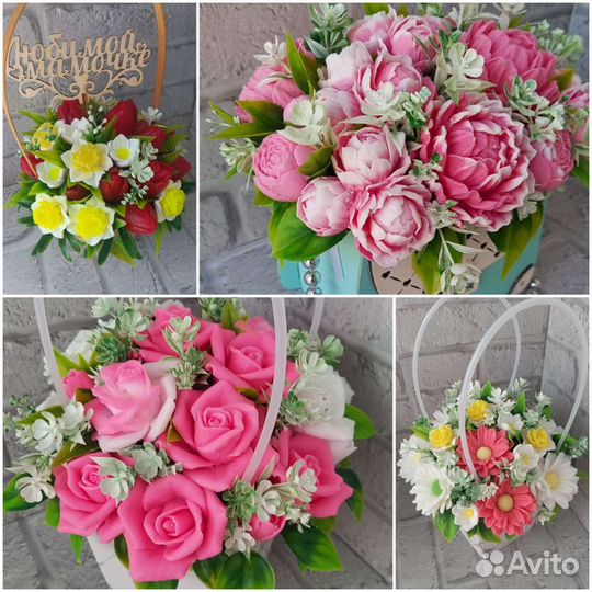 Букеты из мыла ручной работы