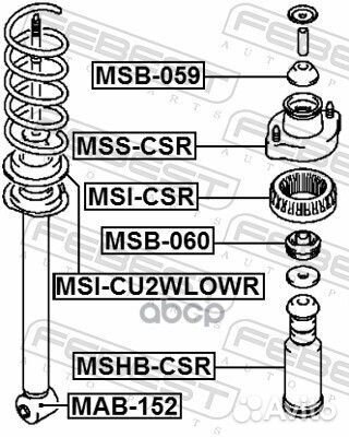 Опора амортизатора MSS-CSR MSS-CSR Febest