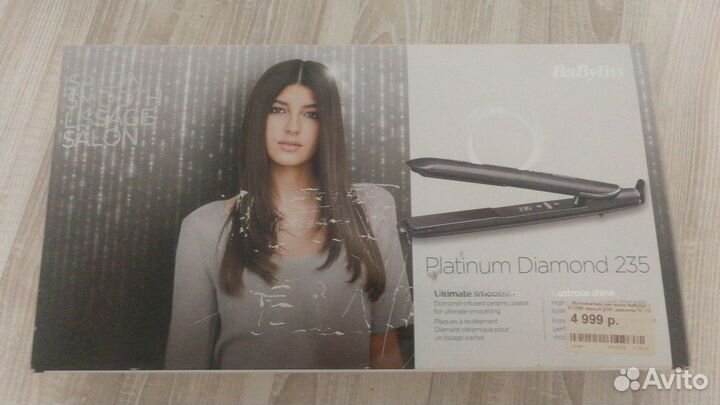 Утюжок babyliss platinum diamond 235