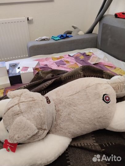 Собака большая мягкая игрушка