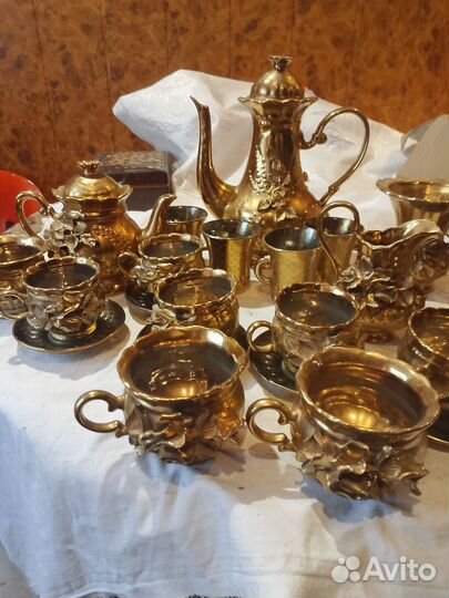 Сервис чайно кофейный золото скифов