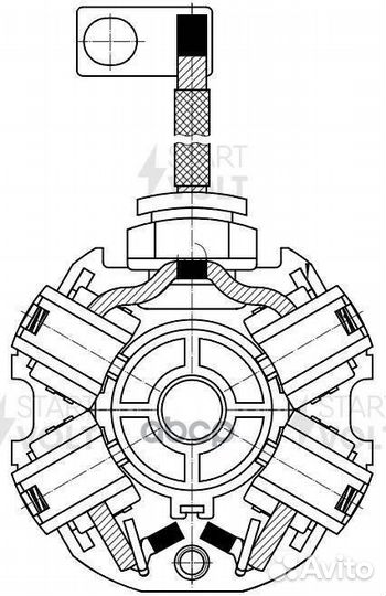 Узел щеточный стартера mitsubishi outlander III