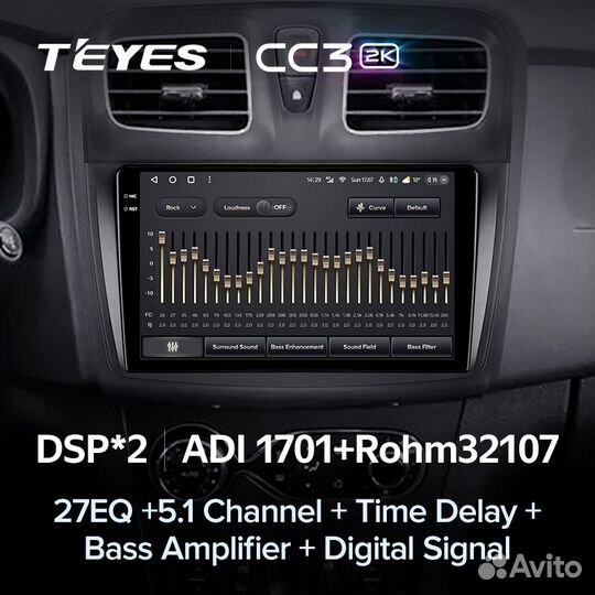 Магнитола Teyes CC3 2K 4/64 Renault Logan 2