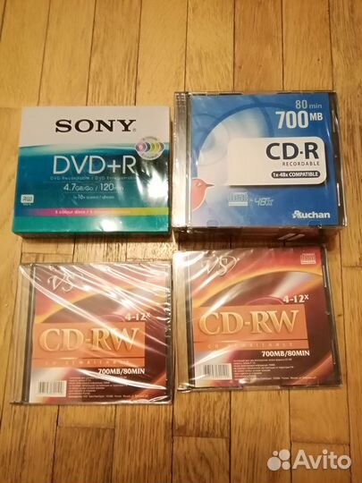 Диски cd-r, cd-rw, dvd-r