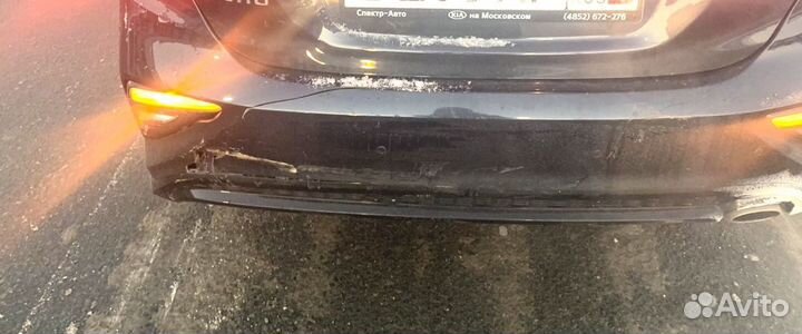 KIA Cerato Юбка заднего бампера