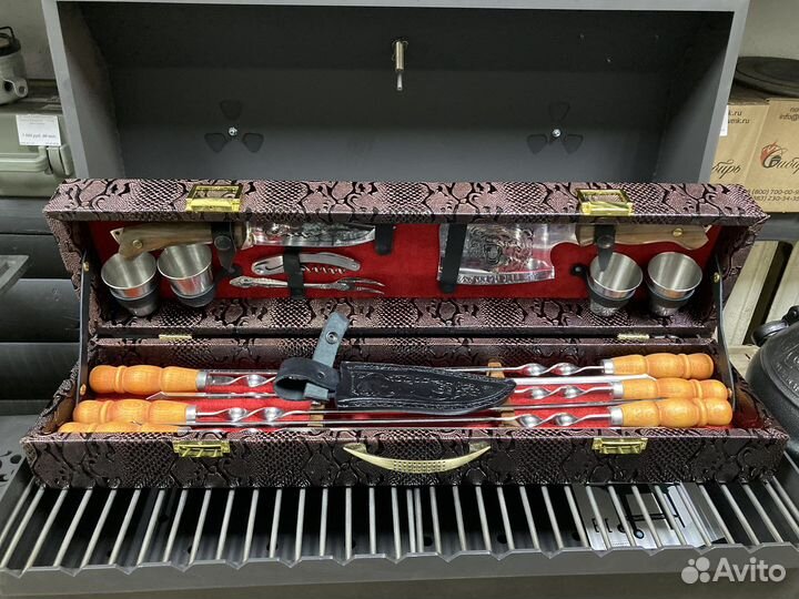 Набор шампуров подарочный Б704