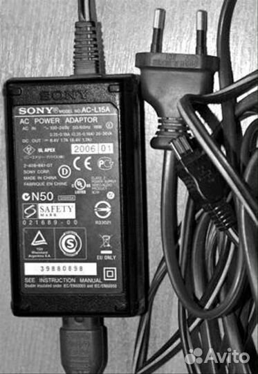 Блок питания для видеокамеры sony