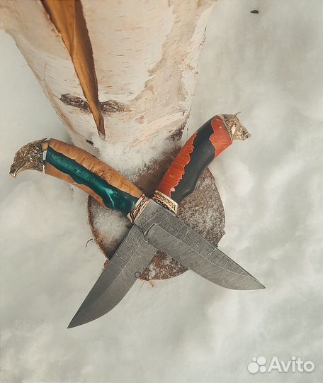 Нож Дамаск ручной работы