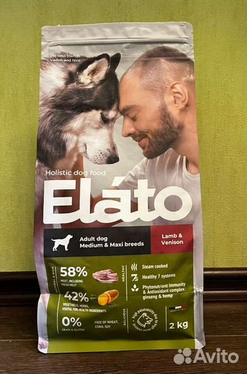 Корм для собак Elato 2кг