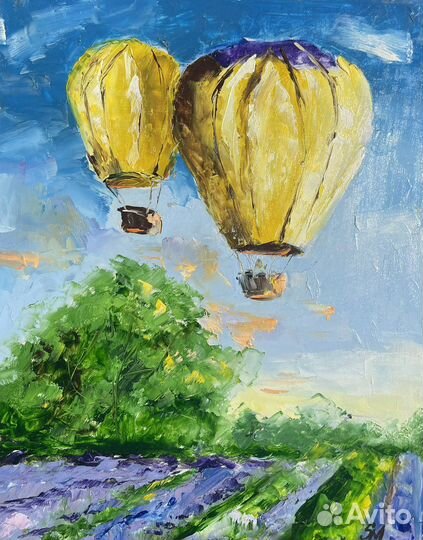 Картина маслом Воздушный шар