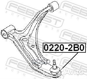 Опора шаровая 0220-2B0 0220-2B0 Febest