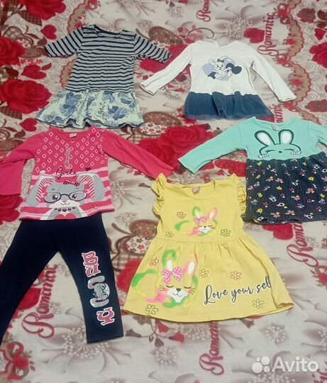 Детские вещи пакетом на девочку 2-3 лет