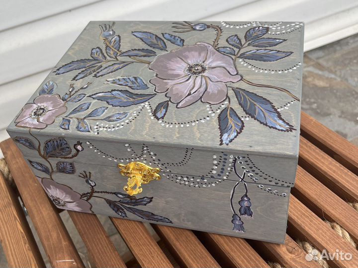 Сундук деревянный шкатулка для украшений