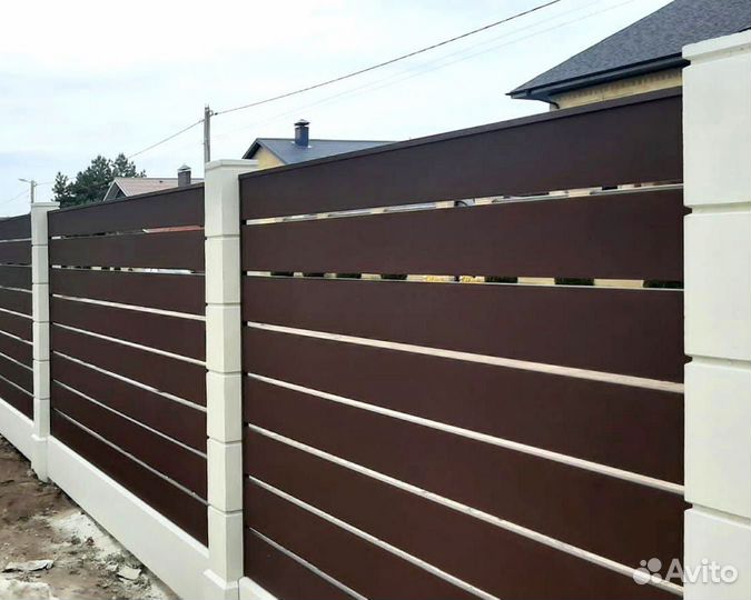 Забор - жалюзи планкен / Жалюзийный забор