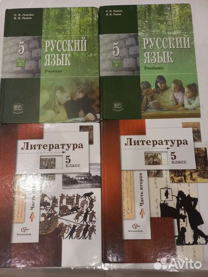 Учебники русский язык и литература 5 класс