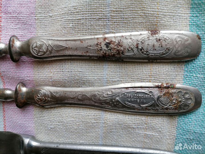 Старинные ножи и вилки