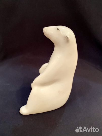 Белый медведь.Сысерть.1967 год.Фарфор