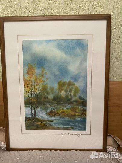 Картина акварель пейзаж