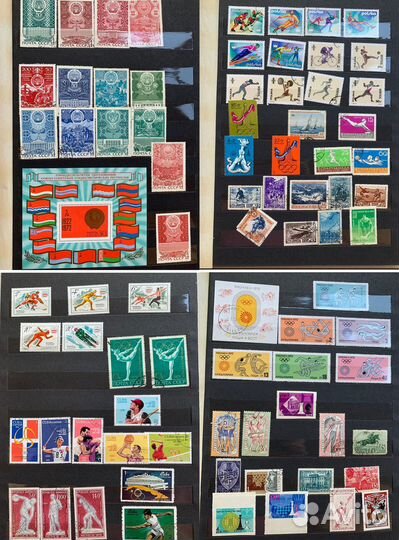 Альбом с марками спорт Ленин СССР