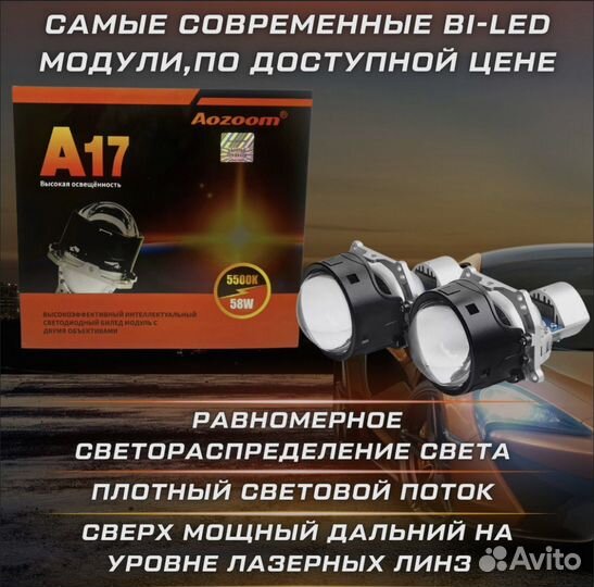 Би лед линзы Aozoom A17