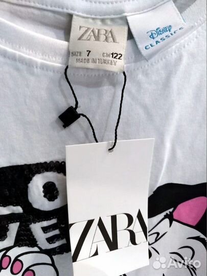 Футболка детская для девочки zara