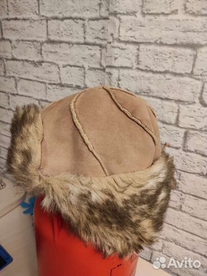 Шапка ушанка унисекс, натуральная