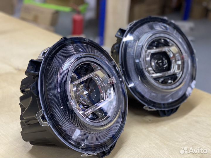 Led оптика на Гелентваген w-463 Blak