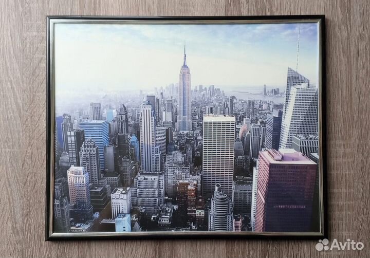 Постеры в раме со стеклом: Лондон, Париж, Нью-Йорк