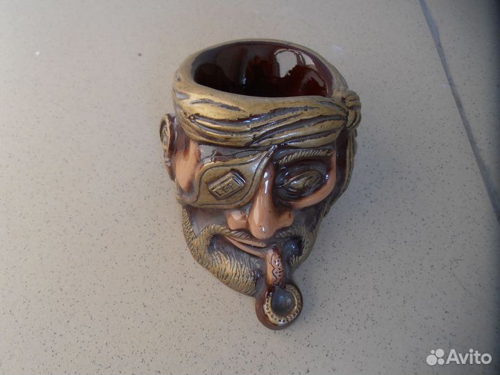 Пепельница Голова пирата СССР Новая